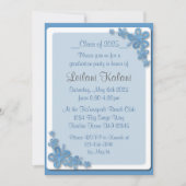 Aangepaste Hawaii blauwe hibiscus afstuderen uitno Kaart (Voorkant)