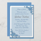 Aangepaste Hawaii blauwe hibiscus afstuderen uitno Kaart (Voorkant / Achterkant)