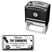 Aangepaste Hawaii State License Bord Adres Zelfinktende Stempel (In situ)