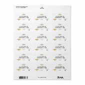 Aangepaste HEART Dank GOD Voor JOU Bedrijfsretour Etiket (Full Sheet)
