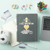 Aangepaste HEART Dank GOD Voor Zakelijk Logo DANK Sticker (iPad Cover)
