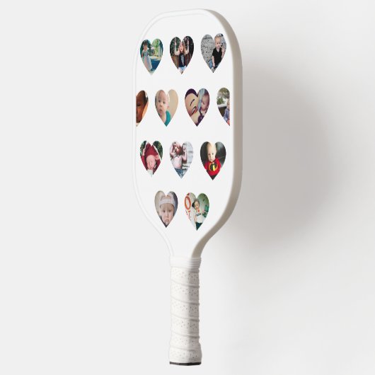 Aangepaste HEARTS Fotogalerie Pickleball Paddle (Links)