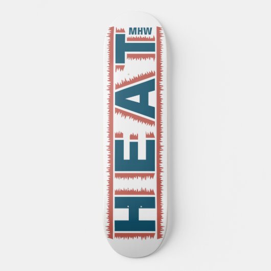 aangepaste "HEAT-monogram"-skateboard Persoonlijk Skateboard (Voorkant)