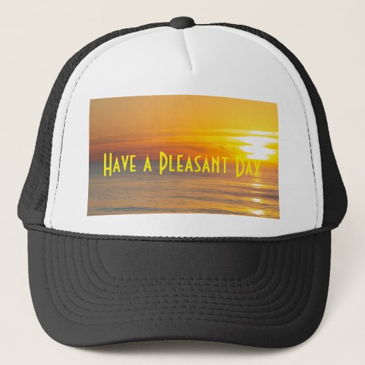 Aangepaste Heb een Prettige Dag Tekst Afbeelding Z Trucker Pet (Voorkant)