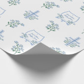 Aangepaste Heilige Doop Eerste Communie Bloemen Kr Cadeaupapier (Hoek)