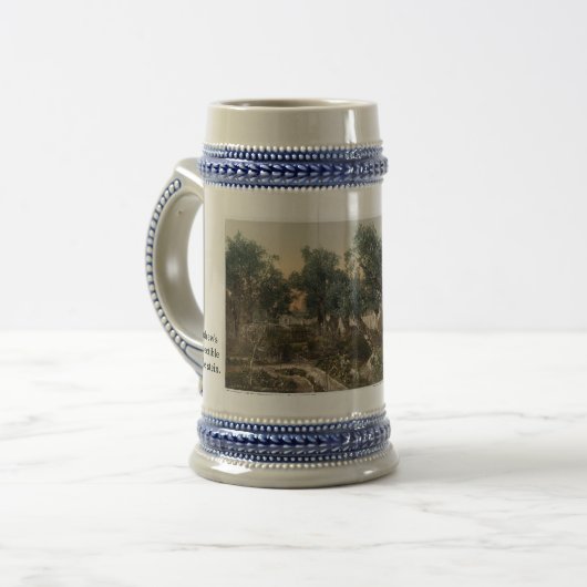 Aangepaste Heilige Land Bier Stein Mok (Voorkant links)