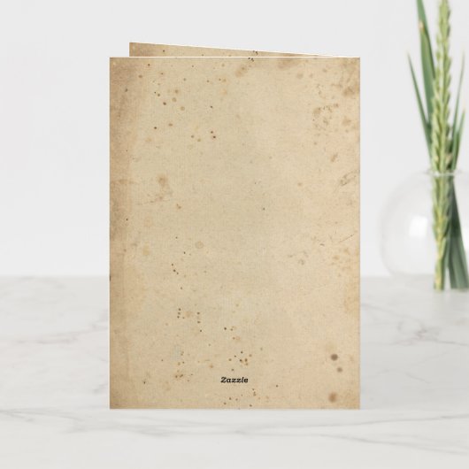 Aangepaste Heks Pet Schedel Sterren Pompoenen Hall Kaart (Achterkant)