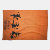 Aangepaste Heksen Halloween Herfst Grunge Keuken H Theedoek (Horizontaal)