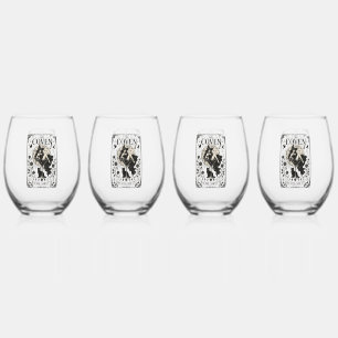 Aangepaste Hekserij Coven Bachelorette Party Drink Wijnglas Zonder Voet
