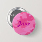 Aangepaste Helder Roze Camouflage Button (Voorkant /achterkant)