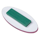 Aangepaste Helder Roze Eenvoudige Basic Moderne Ti Naambadge (Achterkant)