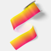 Aangepaste helder roze ombre satijnen lint (Achterkant)