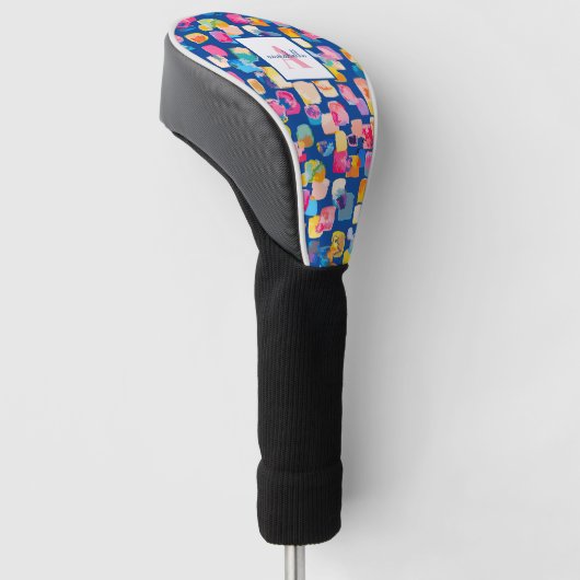 Aangepaste, heldere Abstracte naam Golfheadcover (Schuin)