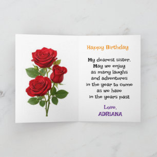 Aangepaste heldere bloemrijke Gelukkige Verjaardag Kaart