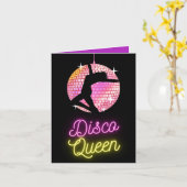 aangepaste heldere disco koningin vibrante diva be kaart (Gele Bloem)