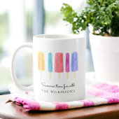 Aangepaste heldere kleurrijke moderne zomer koffiemok