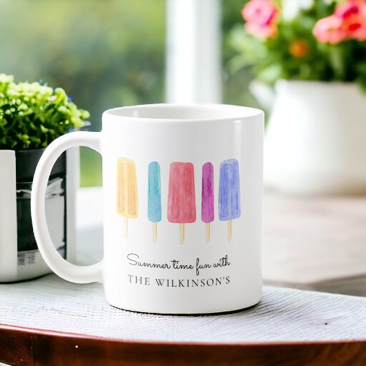 Aangepaste heldere kleurrijke moderne zomer koffiemok