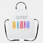 Aangepaste heldere kleurrijke moderne zomer schort (Voorkant)