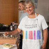 Aangepaste heldere kleurrijke moderne zomer schort