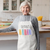 Aangepaste heldere kleurrijke moderne zomer schort
