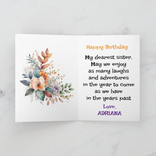 Aangepaste Heldere Roze Lelies Gelukkige Verjaarda Kaart (Binnen)