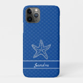 Aangepaste, heldere, witte, Starfish Case-Mate iPhone Case (Achterkant)