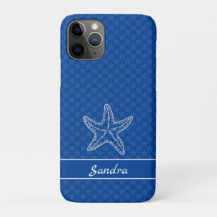 Aangepaste, heldere, witte, Starfish Case-Mate iPhone Case