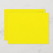 Aangepaste Heldergele Afbeelding-Perfecte Standaar Briefkaart (Voorkant / Achterkant)