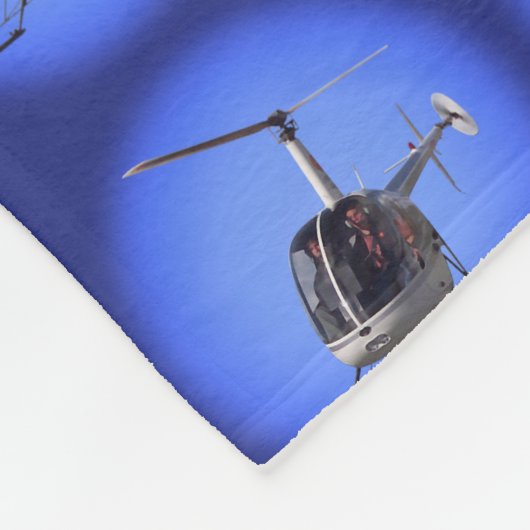 Aangepaste helikopterbak voor helikoptergeband fleece deken (Hoek)