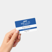 Aangepaste HELLO Mijn Naam Pronouns Is ID Badge (Handheld)