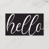 Aangepaste Hello Professionele Visitekaartje Templ (Voorkant)