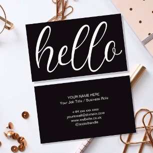 Aangepaste Hello Professionele Visitekaartje Templ