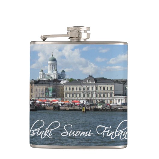 Aangepaste Helsinki Harbour-kolf Heupfles (Voorkant)
