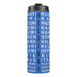 Aangepaste Helsinki Metro Scroll-tumbler Thermosbeker