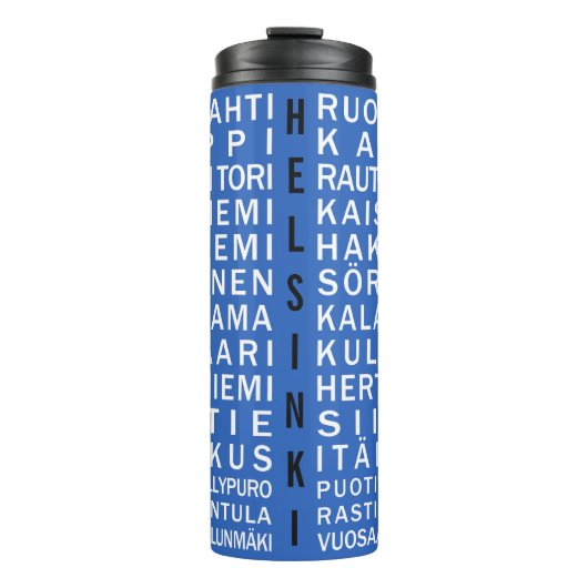 Aangepaste Helsinki Metro Scroll-tumbler Thermosbeker (Voorkant)