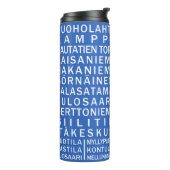 Aangepaste Helsinki Metro Scroll-tumbler Thermosbeker (Gedraaid links)