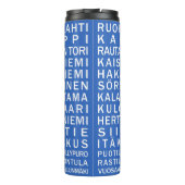 Aangepaste Helsinki Metro Scroll-tumbler Thermosbeker (Achterkant)