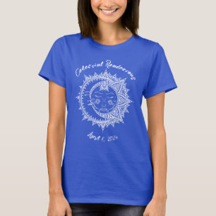 Aangepaste Hemel Hemelvaart Eclips  T-shirt