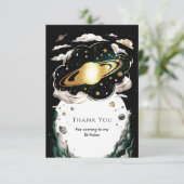 Aangepaste Hemelruimte Verjaardag Bedankkaart (Staand voorkant)