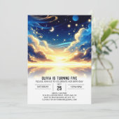 Aangepaste Hemelse Digitale Verjaardag Kaart (Staand voorkant)