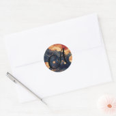 Aangepaste Hemelse Envelop Afdichtingen Ronde Sticker (Envelop)