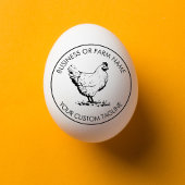 Aangepaste  Hen Land Boerderij Naam & Adres Rubberstempel