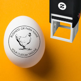 Aangepaste  Hen Land Boerderij Naam & Adres Zelfinktende Stempel