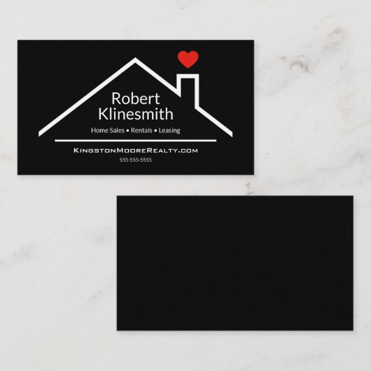 Aangepaste heraltor visitekaartje (Voorkant / Achterkant)