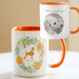 Aangepaste herdenkingsbloemen mok met foto voor Po