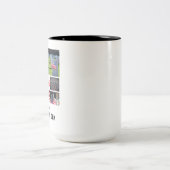 Aangepaste herdenkingsdag 8 Fotocollage Tweekleurige Koffiemok (Center)