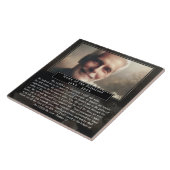Aangepaste Herdenkingsfoto Naam Bijbelvers Tegeltje (Zijkant)