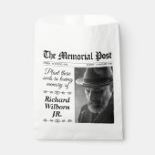 Aangepaste herdenkingszaadjes Zakje Funeral (Voorkant)