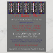 Aangepaste herenkapper / Reclame / Flyer (Voorkant)