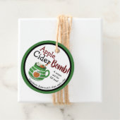 Aangepaste Herfst Apple Cider Bomb Labels (In situ)